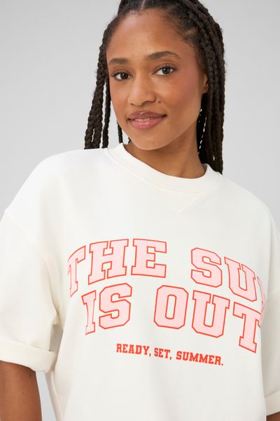 Sweat imprim&eacute; manches courtes