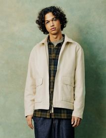 Veste zipp&eacute;e col velours