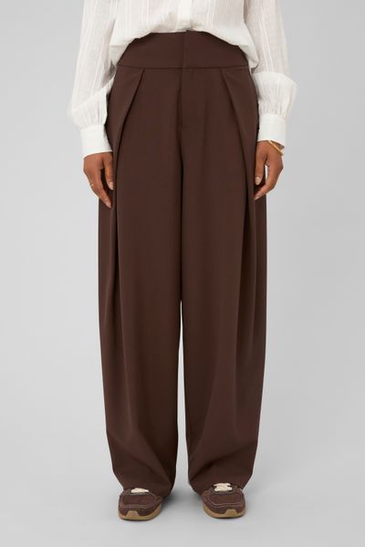 Pantalon ample pliss&eacute;