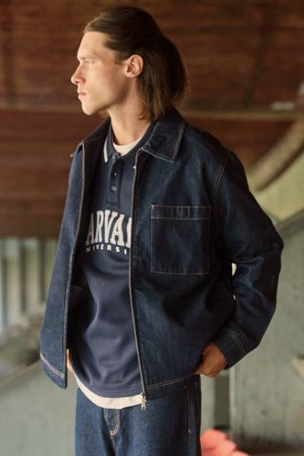 Veste en denim zipp&eacute;e