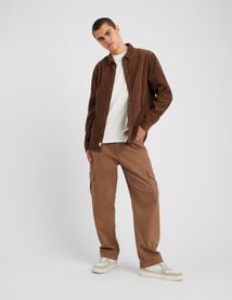 Chemise droite en velours