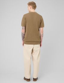 Polo maille ajour&eacute;e