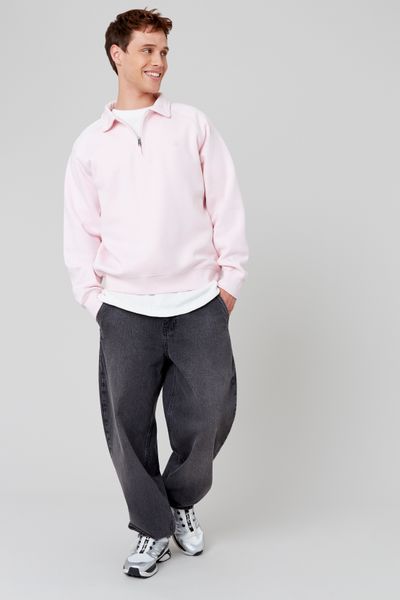 Sweat col polo zippé