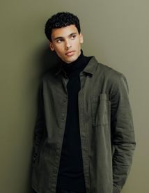 Chemise droite twill uni