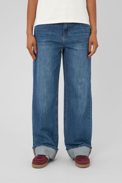Jean baggy &agrave; revers