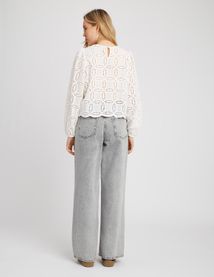 Blouse en broderie anglaise