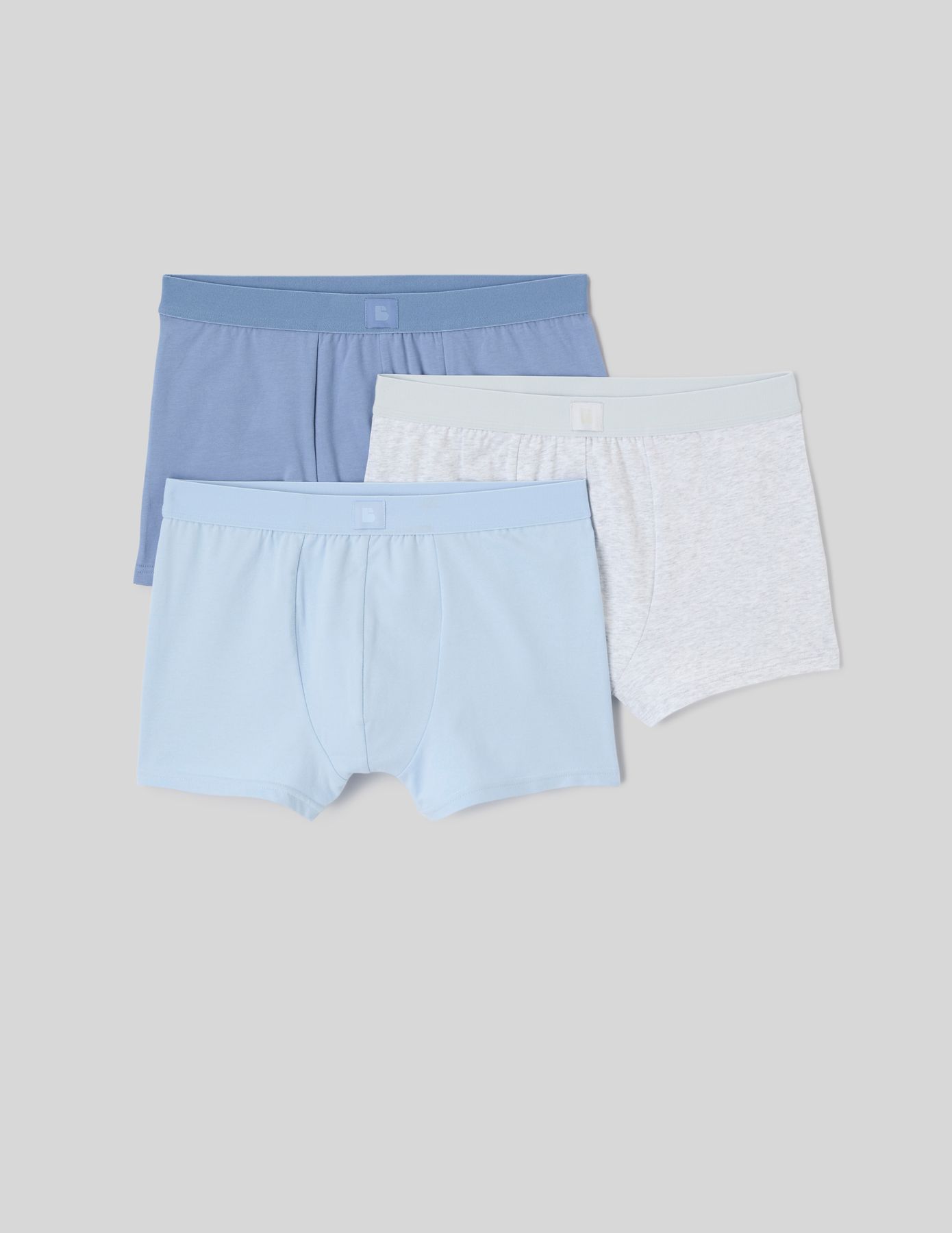 Lot de 3 boxers unis