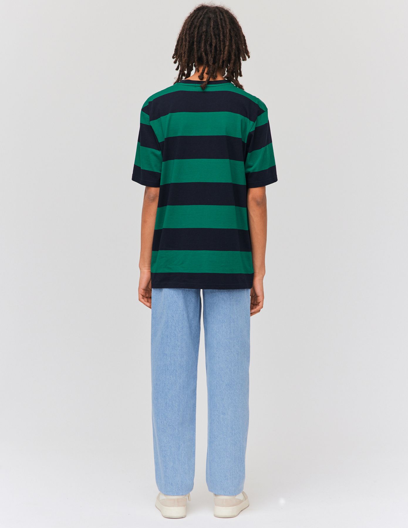T-shirt maxi rayures avec poche