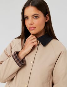 Veste avec col velours côtelé