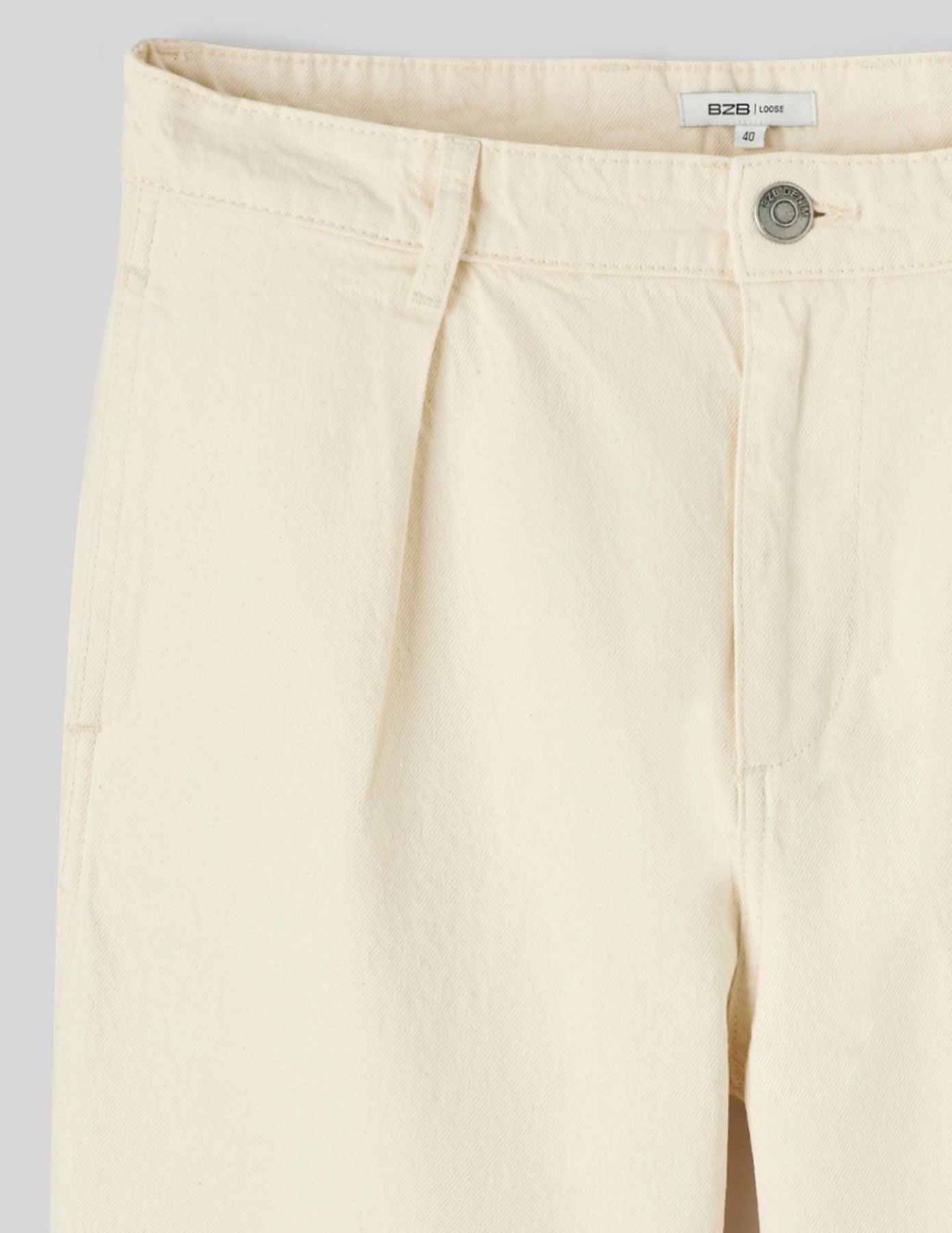 Pantalon twill à pinces