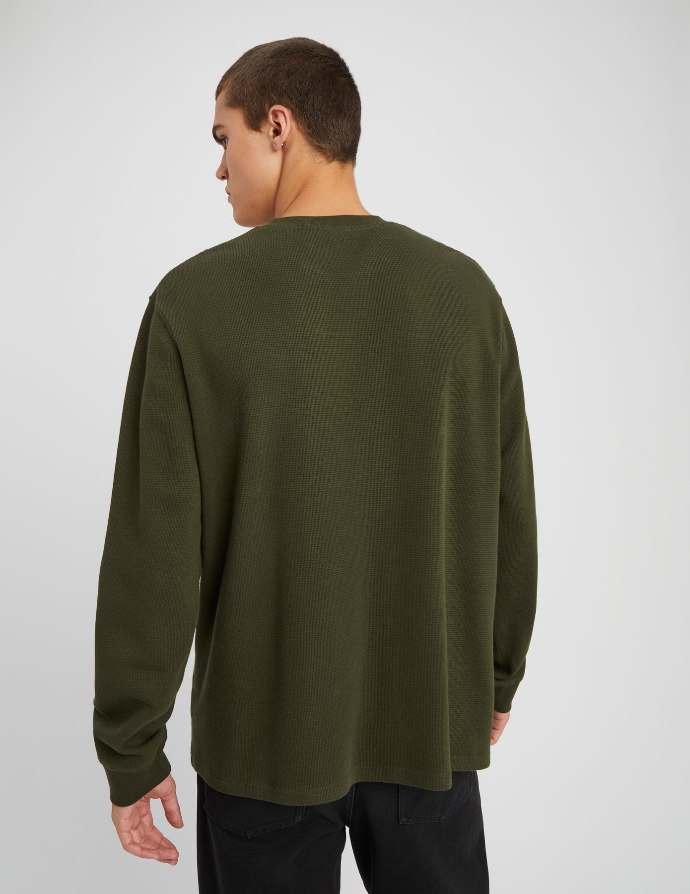 T-shirt gaufr&eacute; manches longues