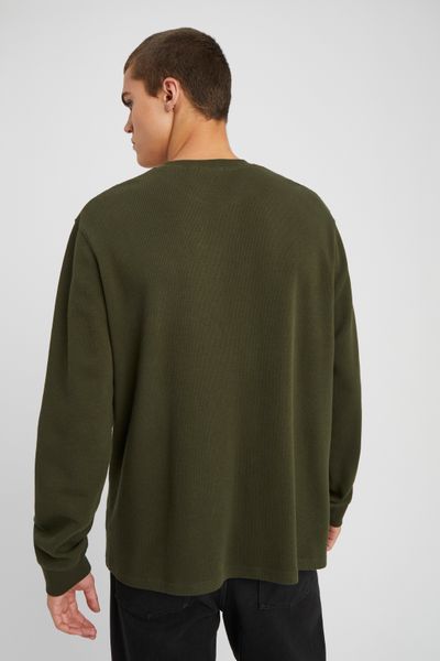 T-shirt gaufr&eacute; manches longues