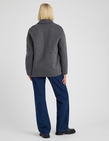 Manteau court en laine