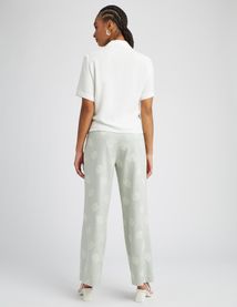 Pantalon fluide brodé