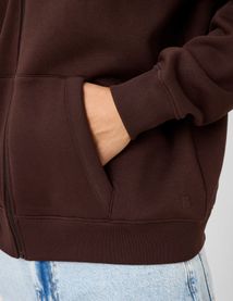 Sweat zipp&eacute; &agrave; capuche