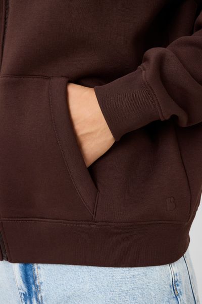 Sweat zipp&eacute; &agrave; capuche