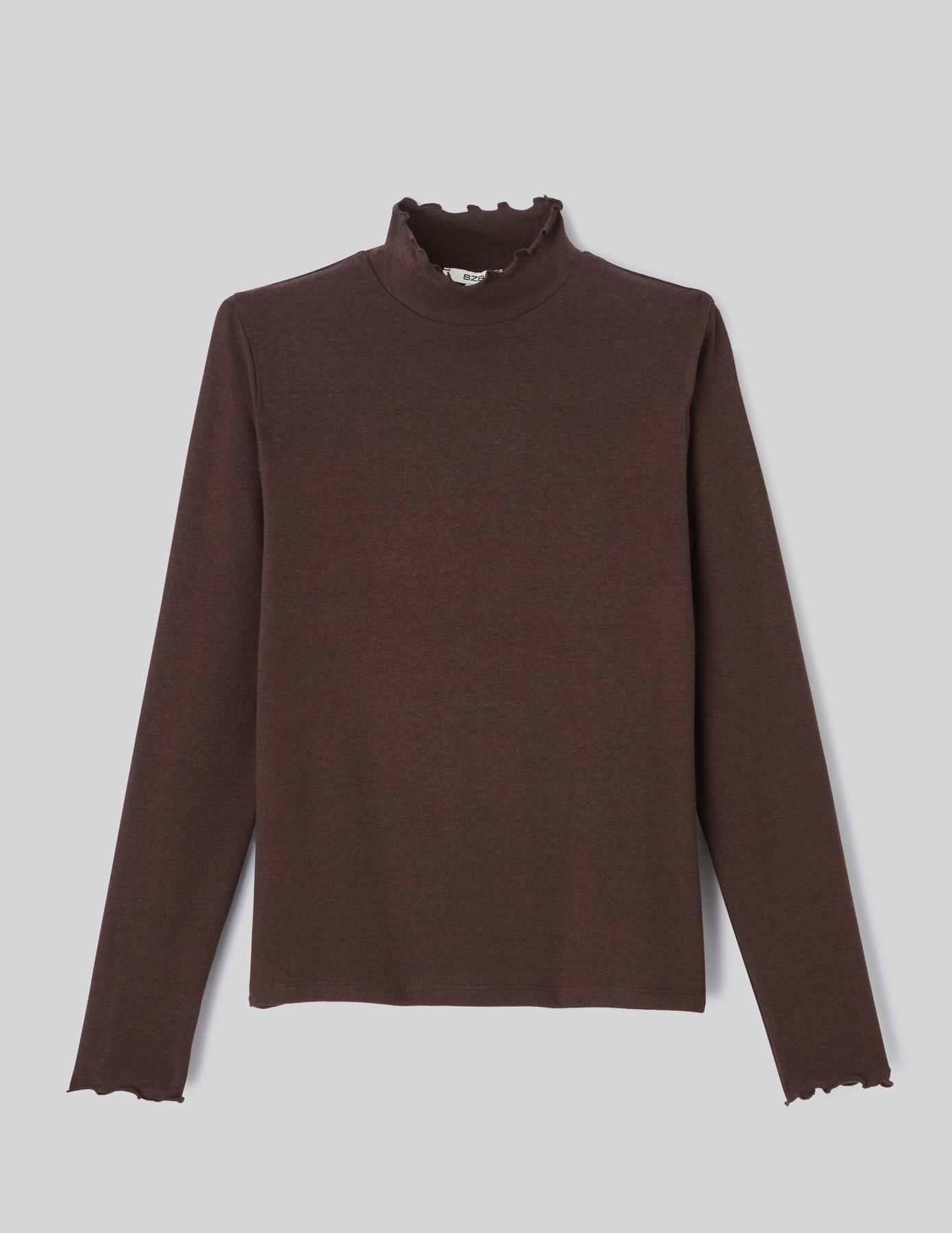 T-shirt col montant uni