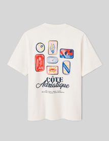 T-shirt imprim&eacute; devant/dos