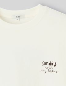 T-shirt imprim&eacute; devant/dos
