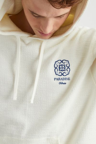 Sweat capuche broderie poitrine