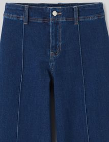 Jean wide leg pli permanent