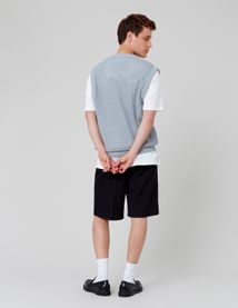 Pull uni sans manches