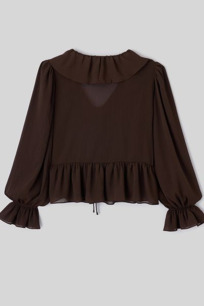 Blouse &agrave; volants