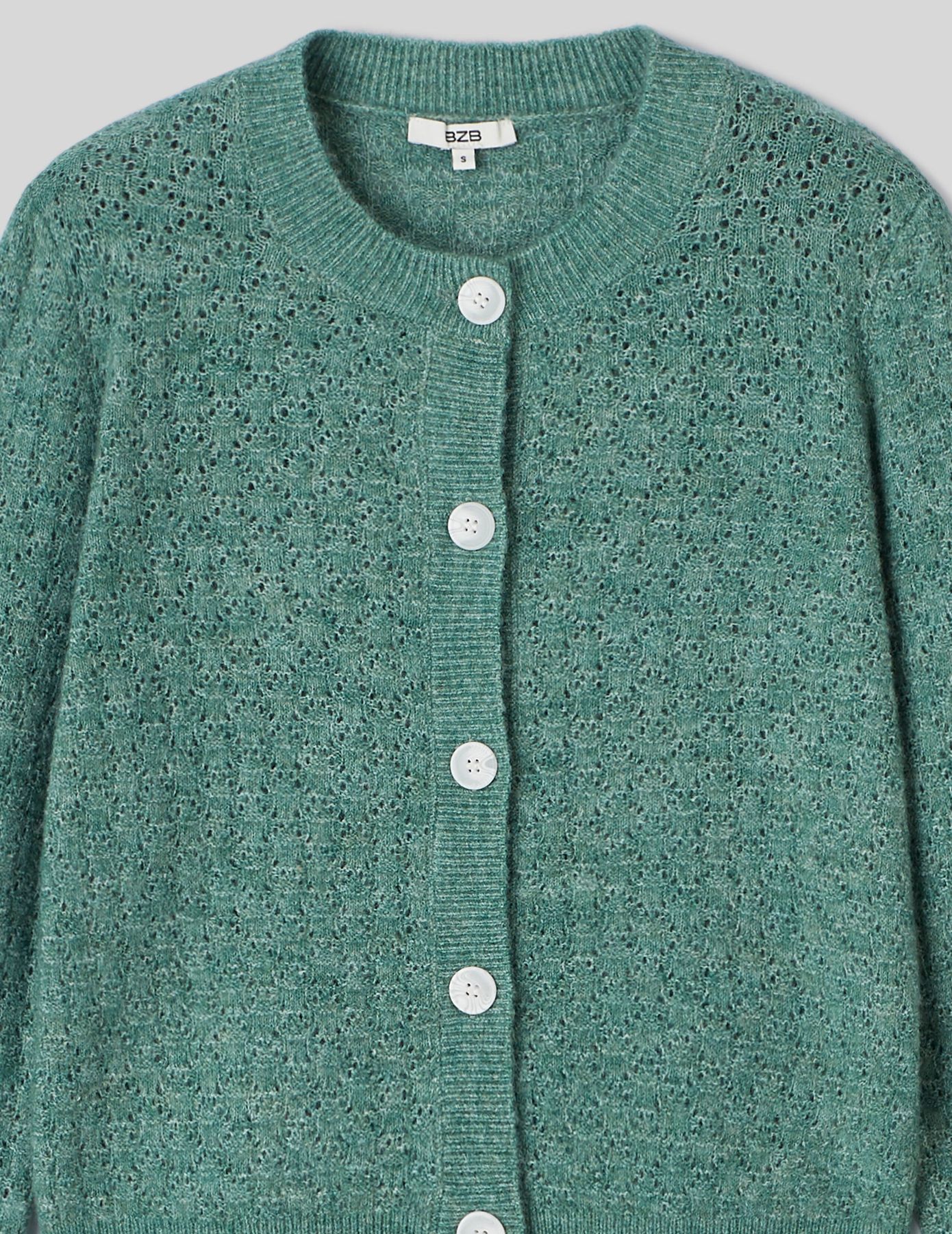 Gilet col rond boutonné
