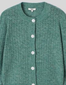 Gilet col rond boutonné