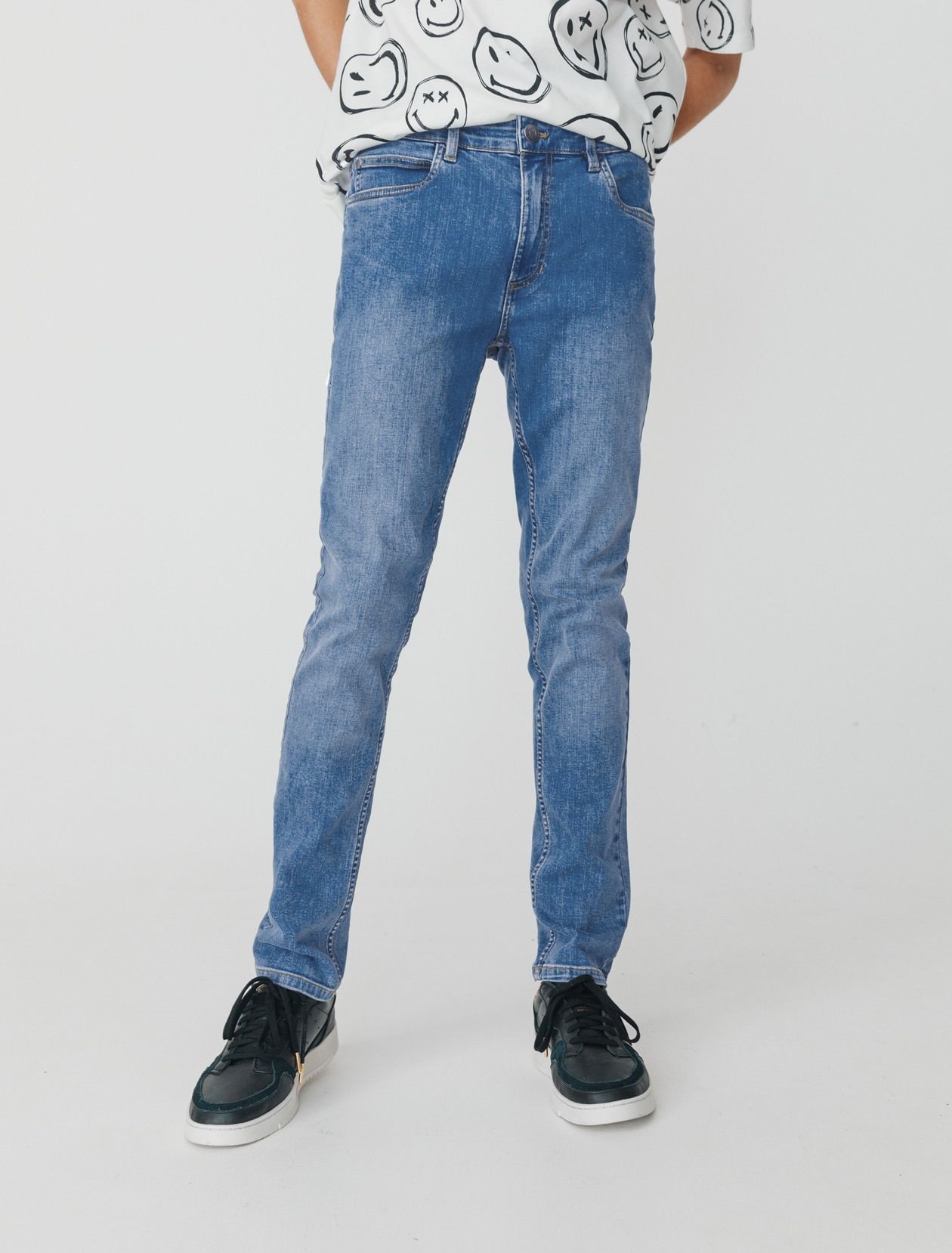 Jean slim basique stone clair