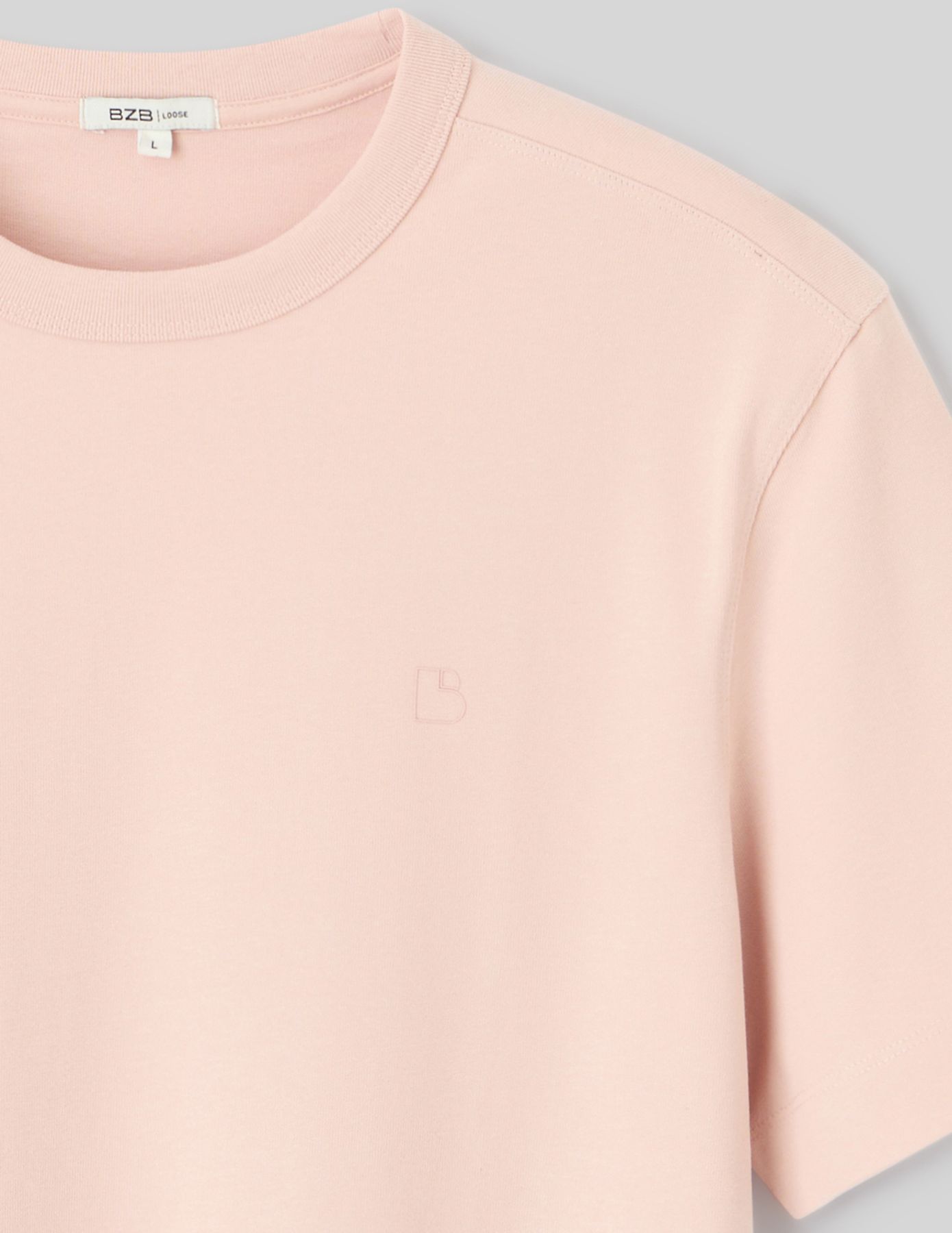 T-shirt lourd touché peau de pêche