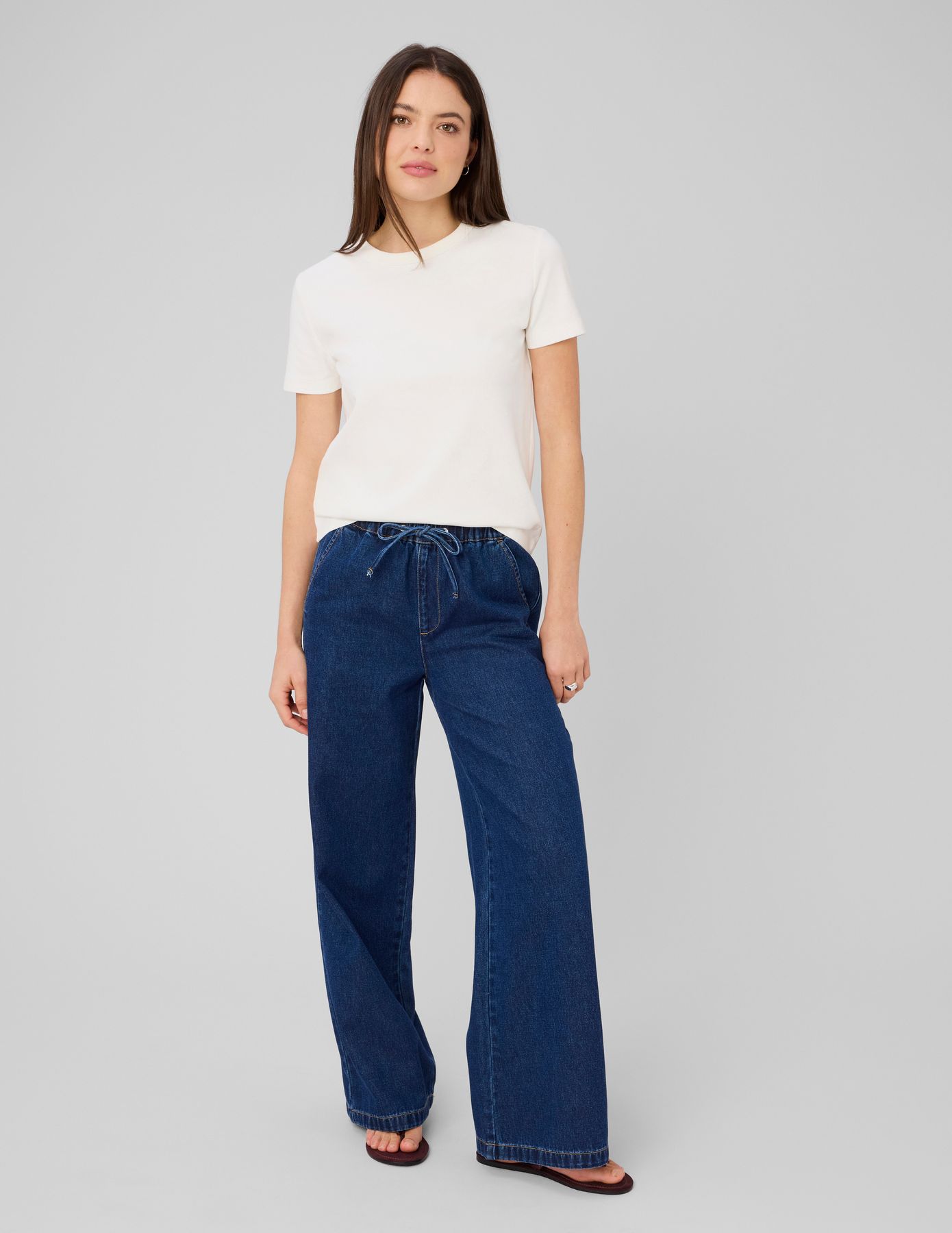 Pantalon denim fluide
