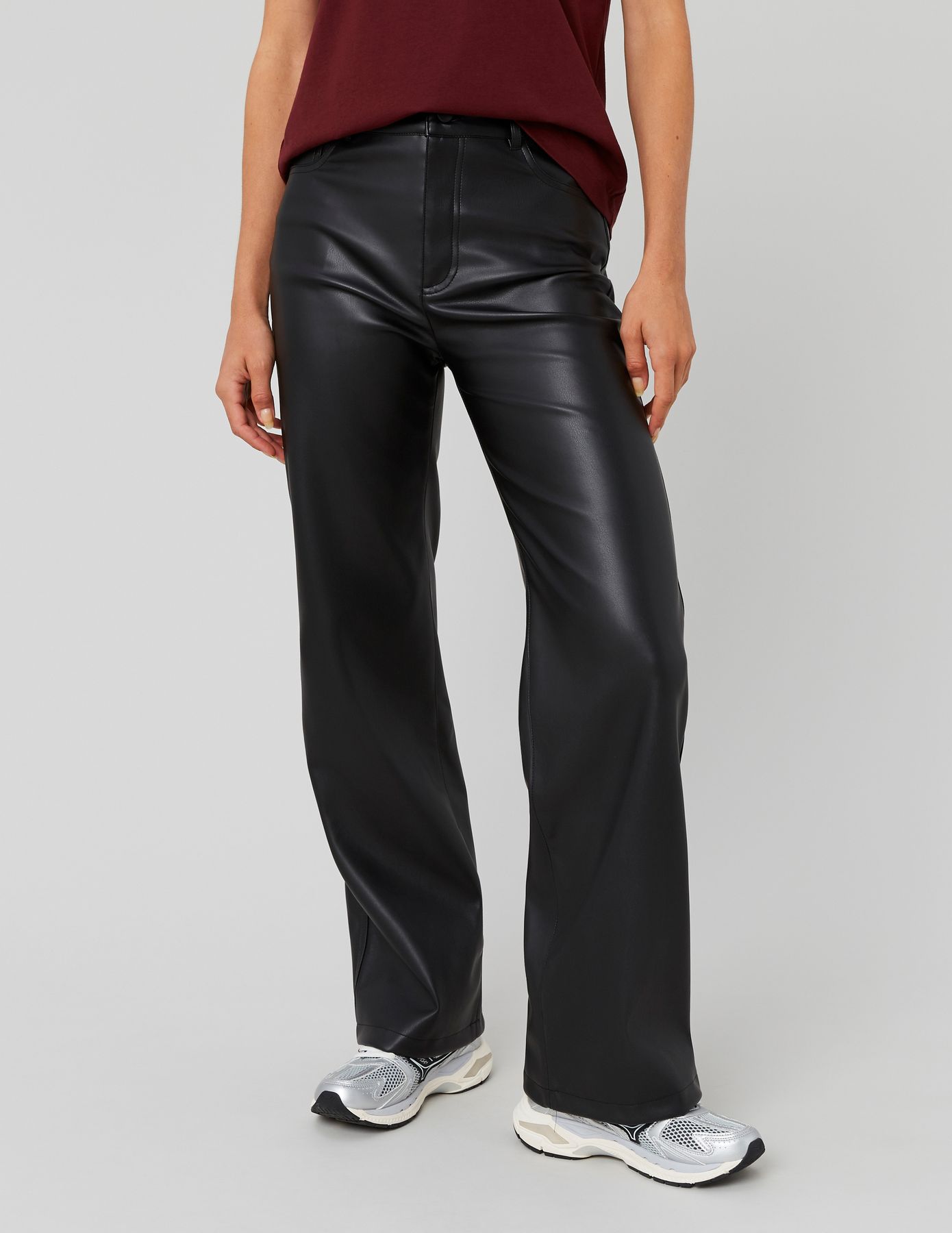 Pantalon tissu enduit