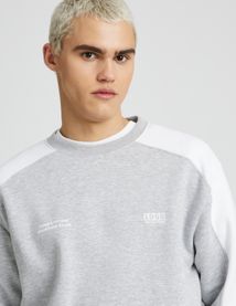 Sweat col rond colorblock