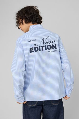 Chemise ray&eacute;e imprim&eacute;e dos