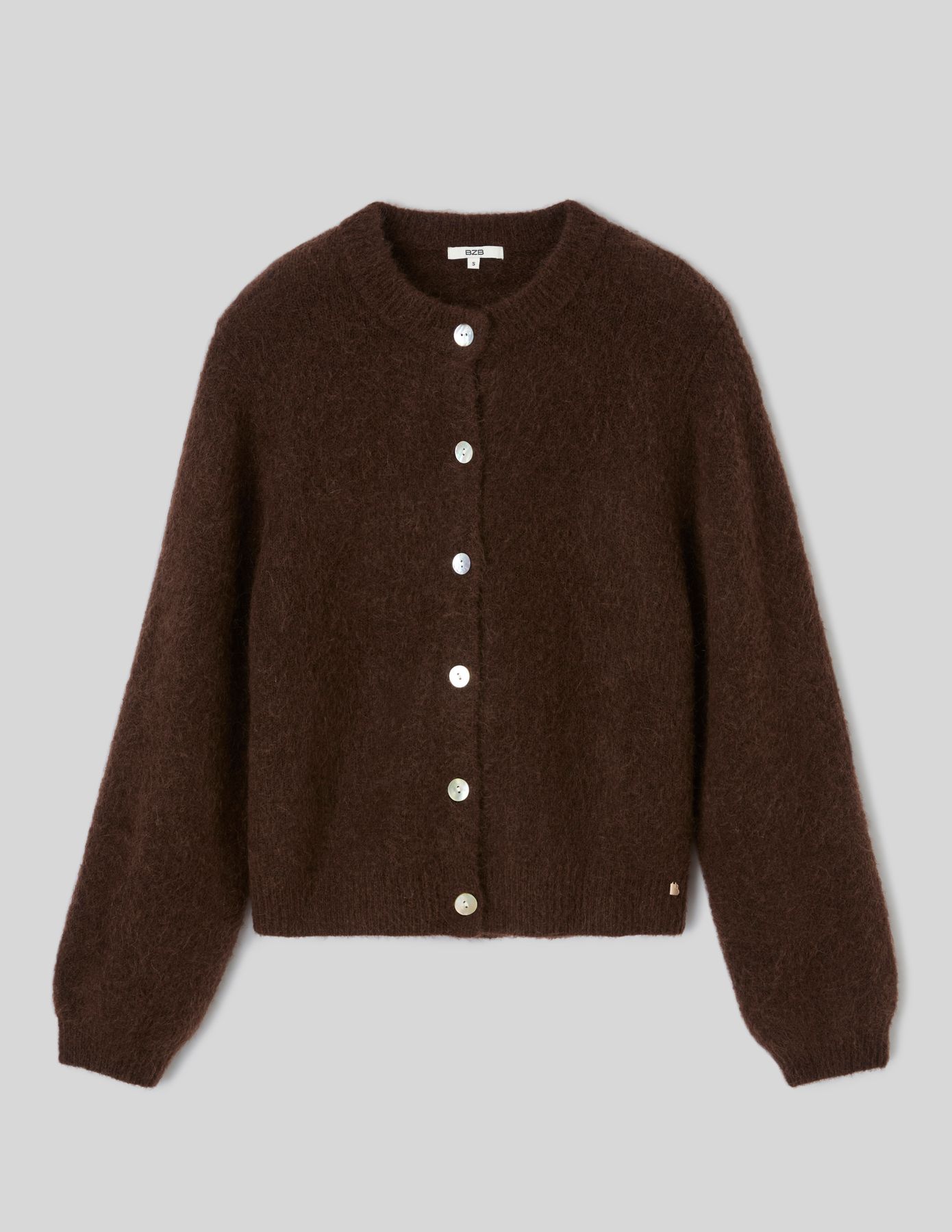 Gilet boutonn&eacute; col rond
