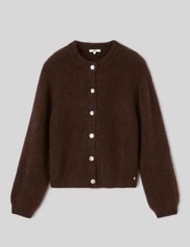 Gilet boutonn&eacute; col rond