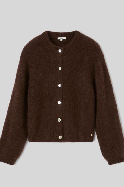 Gilet boutonn&eacute; col rond