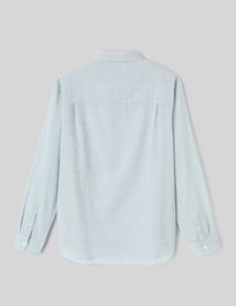 Chemise &agrave; carreaux seersucker