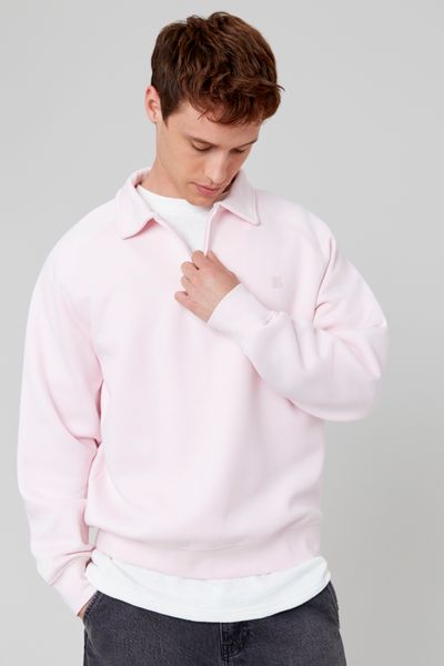 Sweat col polo zippé