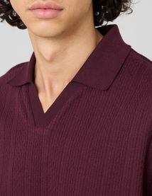 Polo maille fantaisie