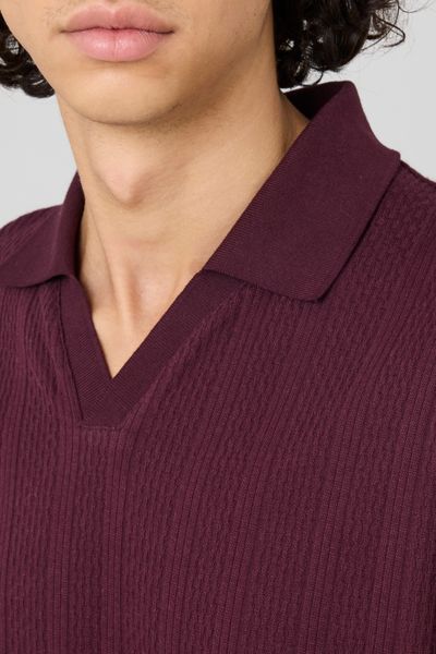 Polo maille fantaisie