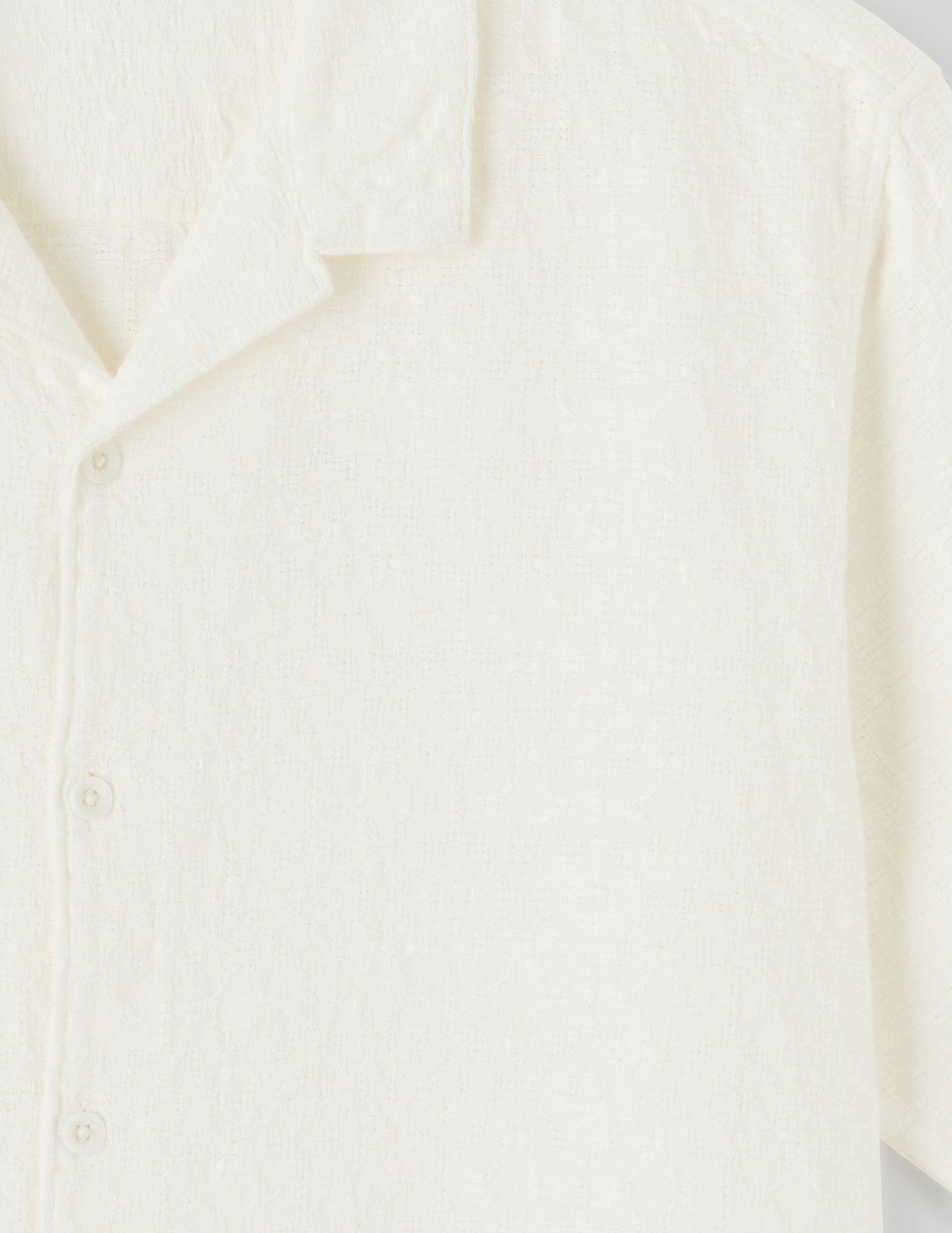 Chemise manches courtes jacquard