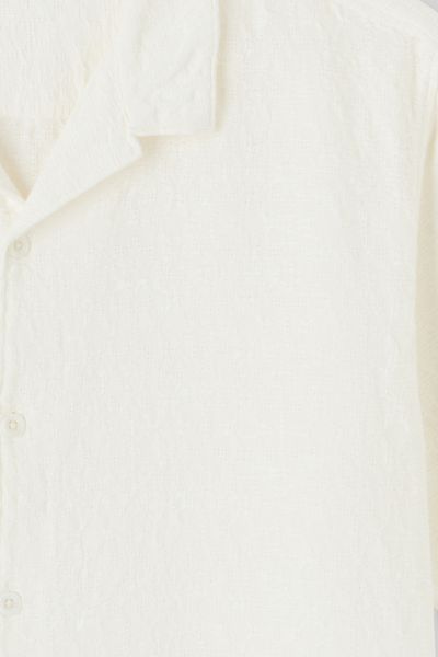 Chemise manches courtes jacquard