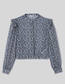 Chemise en voile imprimée