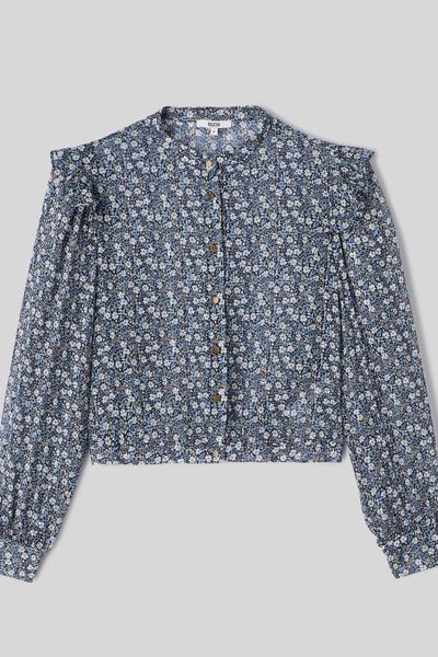 Chemise en voile imprimée