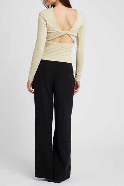 T-shirt dos nu paillet&eacute;