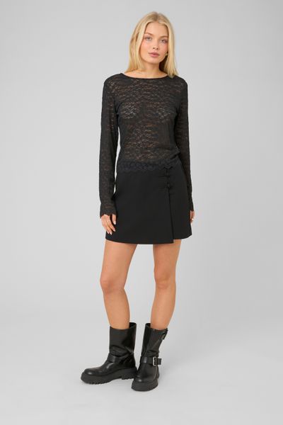 Jupe short en polyester recycl&eacute;