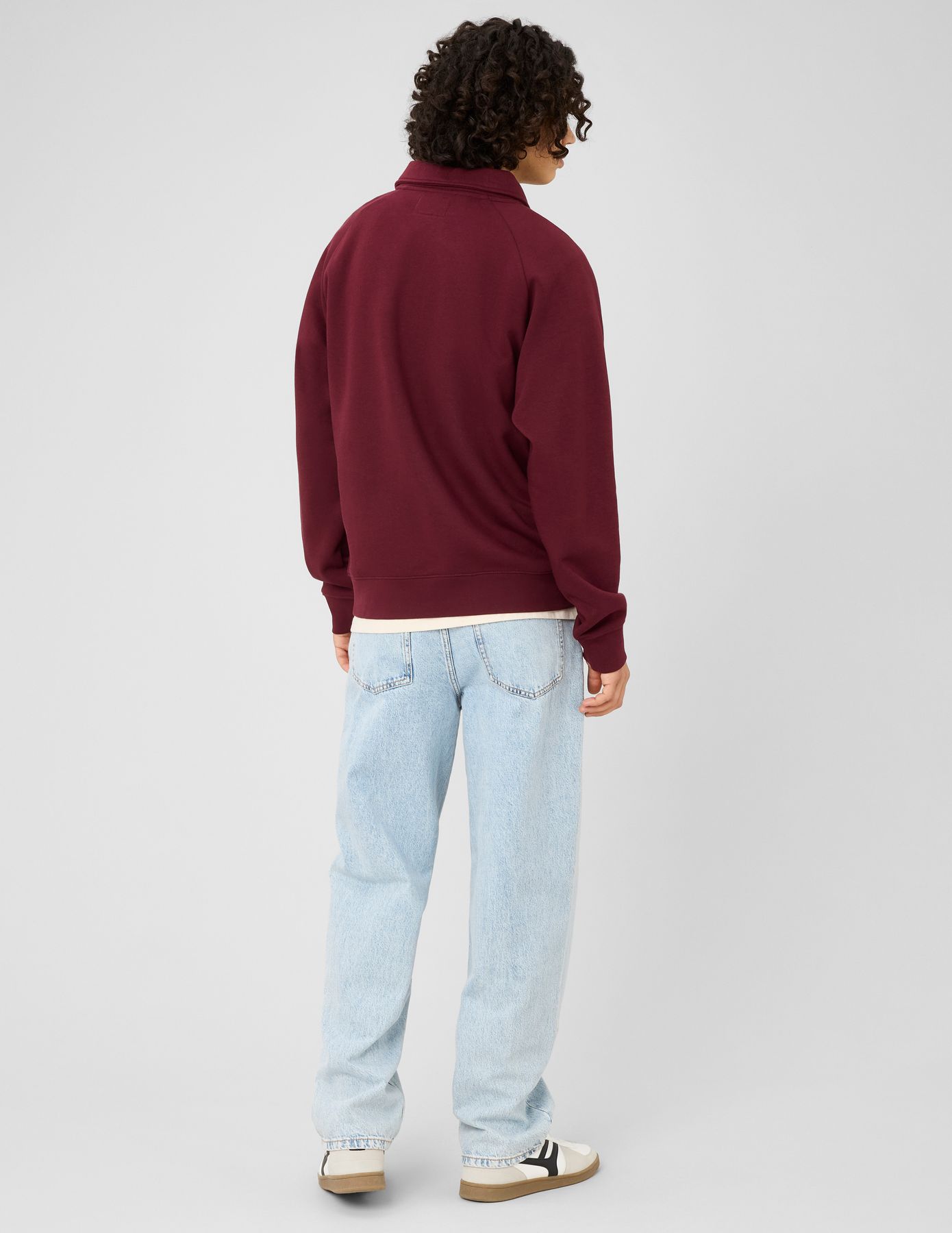 Sweat col polo zipp&eacute;