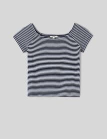 T-shirt col bardot